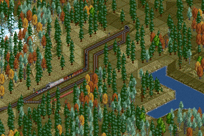 Train waits when tracks are free to deliver some food!