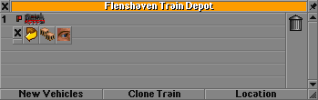 Rail Vehicle Menu