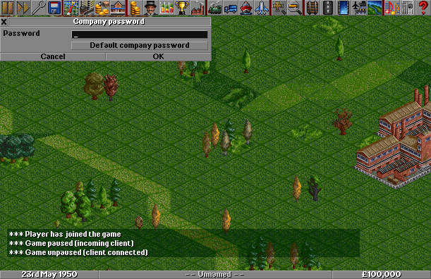 Picture of the password dialog at join.