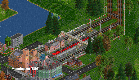 The terminus station at Vennington, as the 'Red Dragon' makes it's inagural visit.