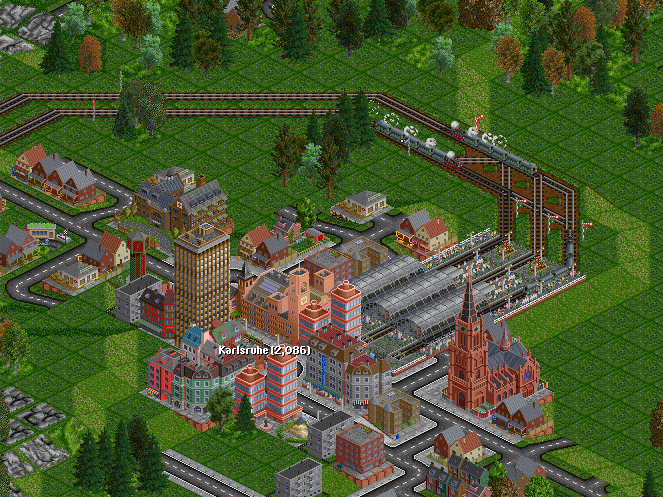 The main terminus at the north end of the map. It will grow a lot larger soon.