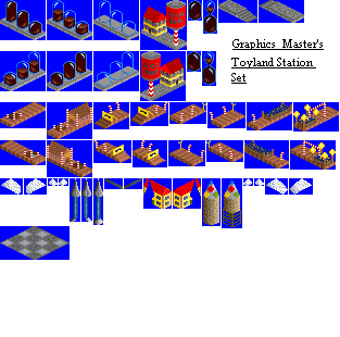 Spites of the Stations for the Toyland Station Set.