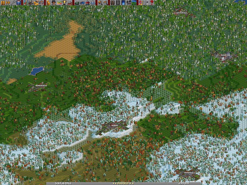The trees are selected according to the climate of the tile. Trees above the snowline in temperate are arctic trees.