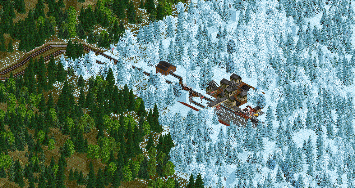 Another coal station, in the snowy area. Looks quiet, but t'isnt.