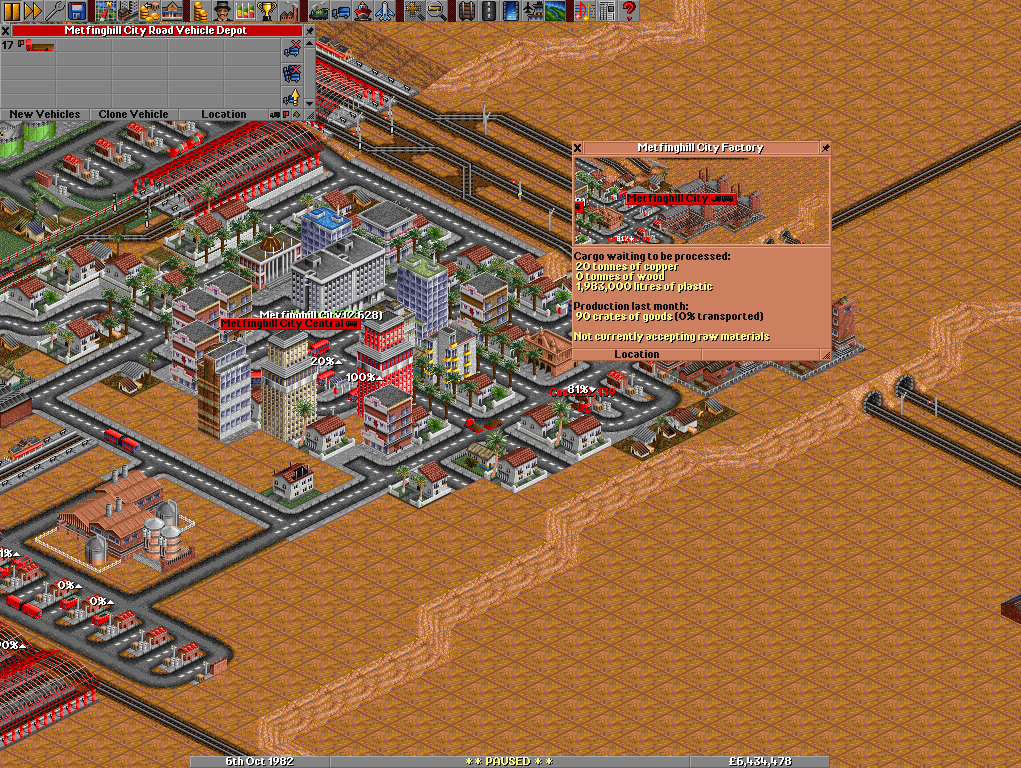 Screen-shot depicting the scenario