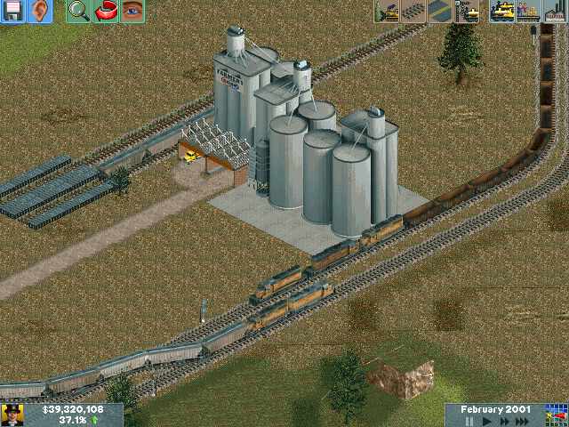 Abandoned spur by  the grain silo.
