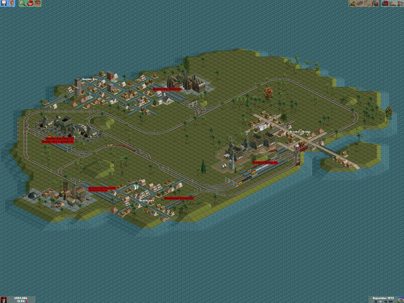 Small redesign of the inner loop from the coal and Iron ore to breaks bridge station. Also added a loop around breakbridge for my upcoming passenger line.