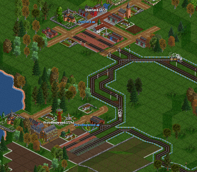 The Dunford-Presdingwood main line.  Currently 3 passenger trains are employed on this line.