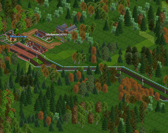 The FRR's new main line into Tillybourne.