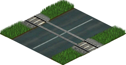 Level crossing without barriers 2.