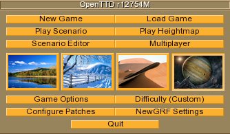 Startup Main menu