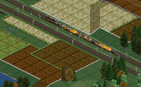 Grain train cross country