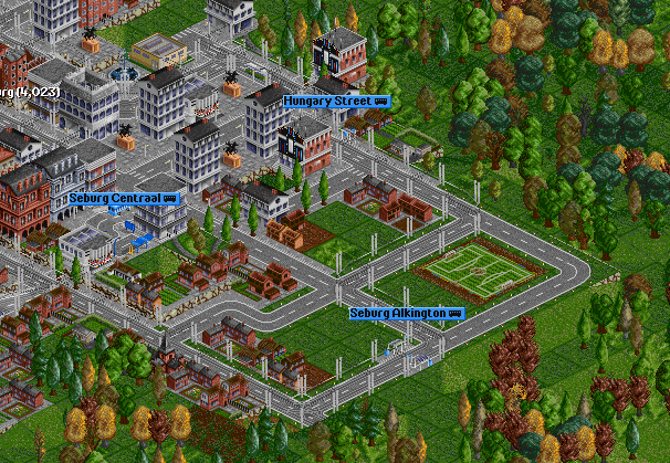 7. The town of Seburg wants to expand. As the countries capital, it's attracting many people who come to live and work in the city. Transport is one of the major issues in planning the expansion. Local trains cannot be connected to the train station, so a network of trams is being build in 1956, just before the new neighbourhoods are built. One of the new stops is named Hungary Street,  because the city wanted to show its sympathy with the Hungarians revolting against the Soviets.