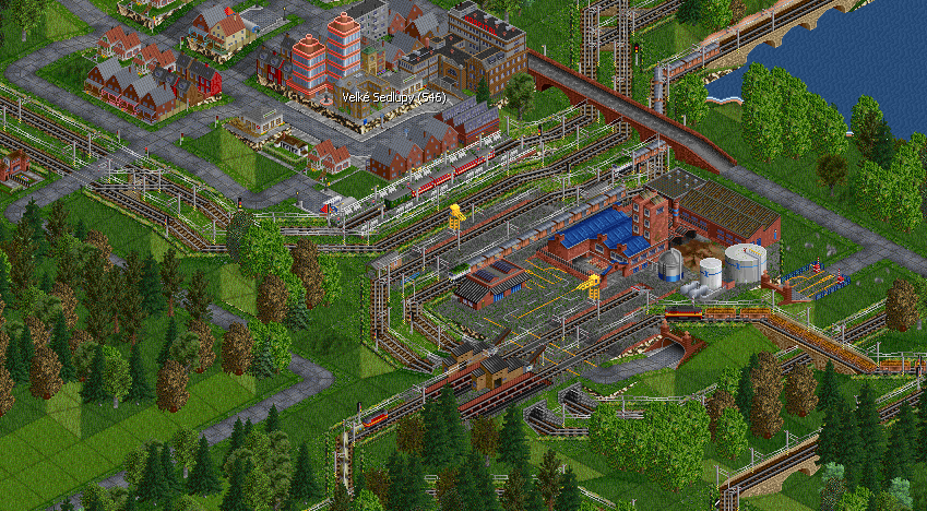 2nd Small town Velke Sedlupy, where is train station next to brickworks.