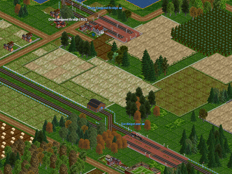 The disconnected tracks lead to the bridges seen in the last screenshot.
