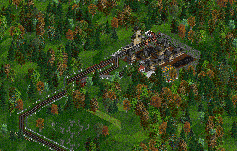 The coal station. A small freight train takes care of the approx. 100 tonnes of coal per month.