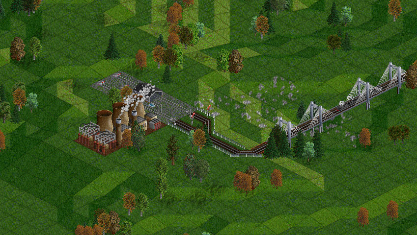 The power station it arrives at. Surely, this station will grow a lot in the not-too-distant future, as i will redirect all coal towards this very one.