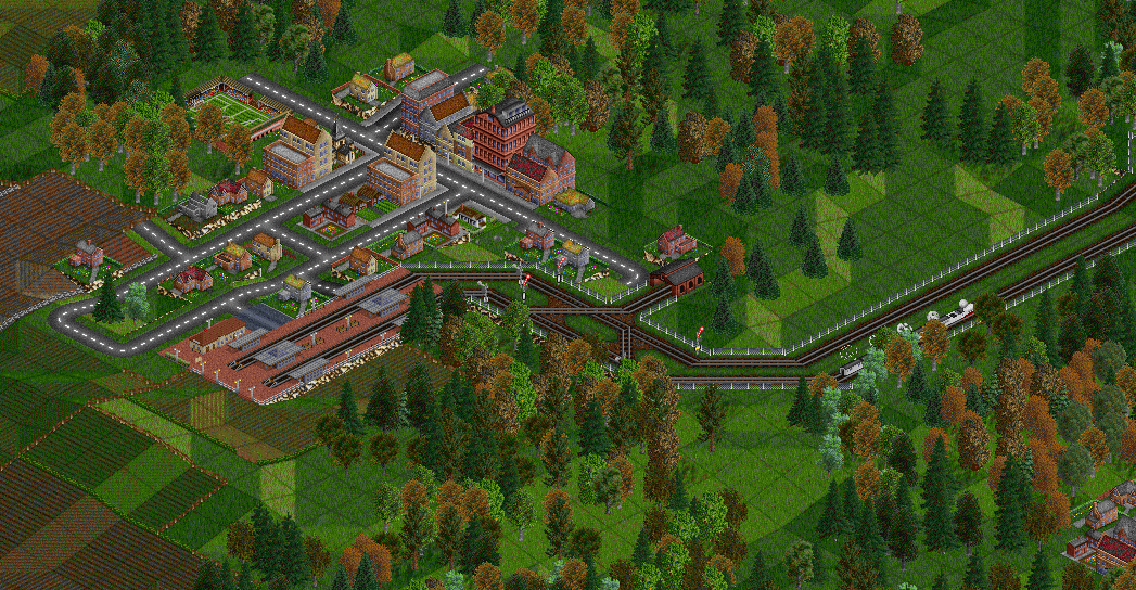 Other end of the line. A nice, medium-sized yet somewhat faceless village.