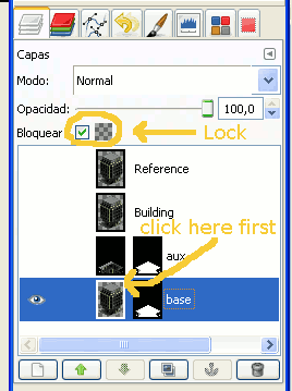Select the layer, before lock the alpha channel. Then, fill the selected area with the color.