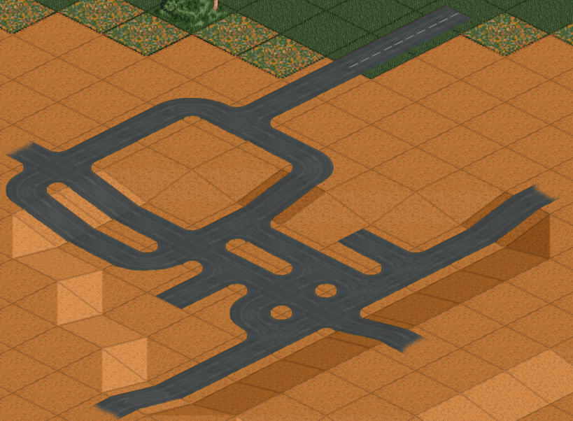 Screeshot of desert climate with desert roads