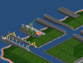 Comparison of the already in-game docks/locks of Zephyris (right side) and the ones I initially wanted to add.